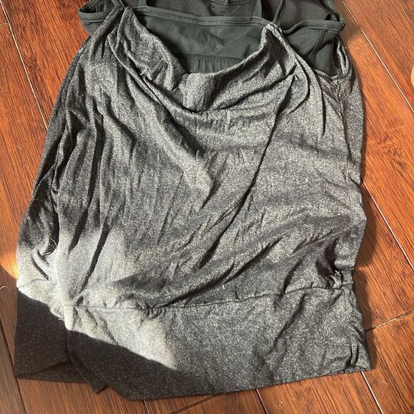 LUCY Workout Tank - Size X Small - Gray Tank with Built in Sports Bra - Picture 3 of 6